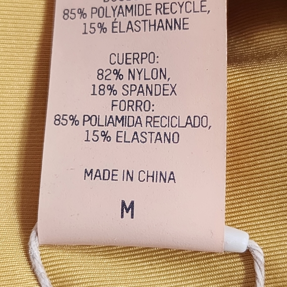 Gold Skims METALLIC SWIM BANDEAU BIKINI/MEDIUM/ NWT - Picture 9 of 13